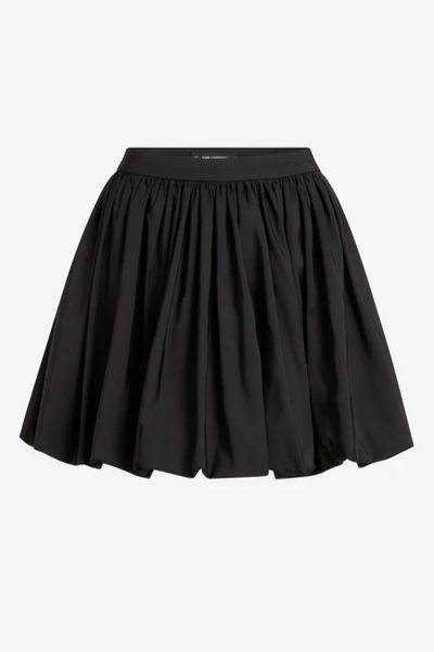 Karl Lagerfeld - Nederdel - Sort - Taffeta skirt