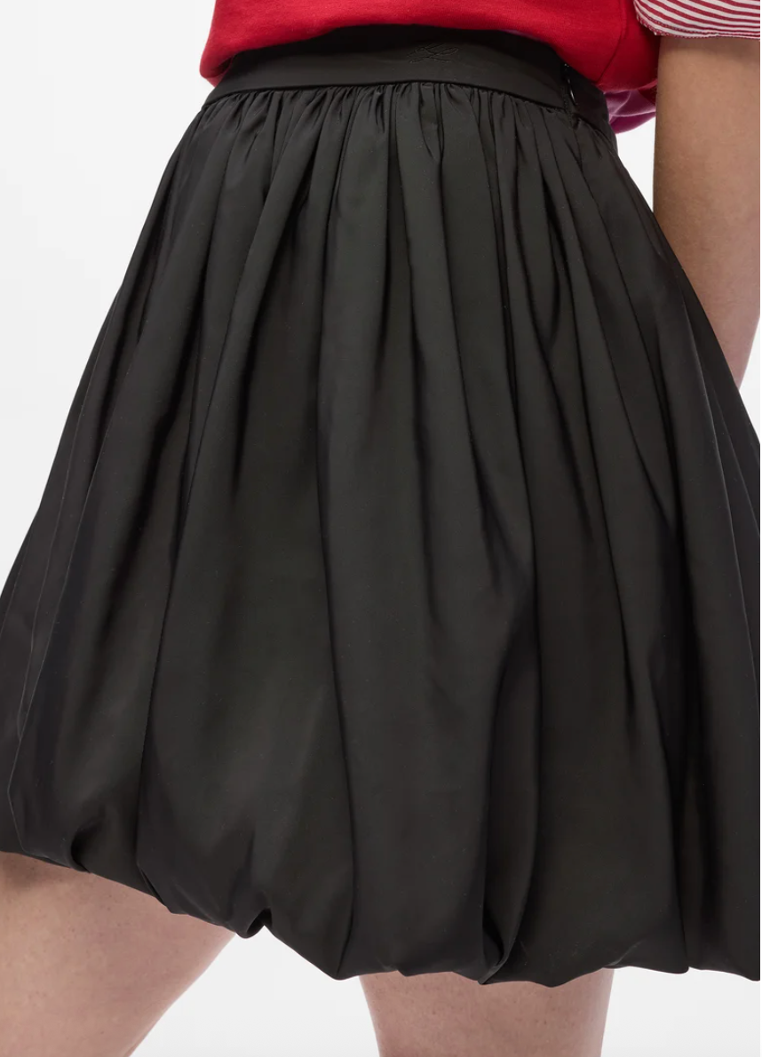 Karl Lagerfeld - Nederdel - Sort - Taffeta skirt