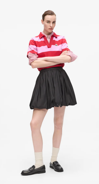 Karl Lagerfeld - Nederdel - Sort - Taffeta skirt