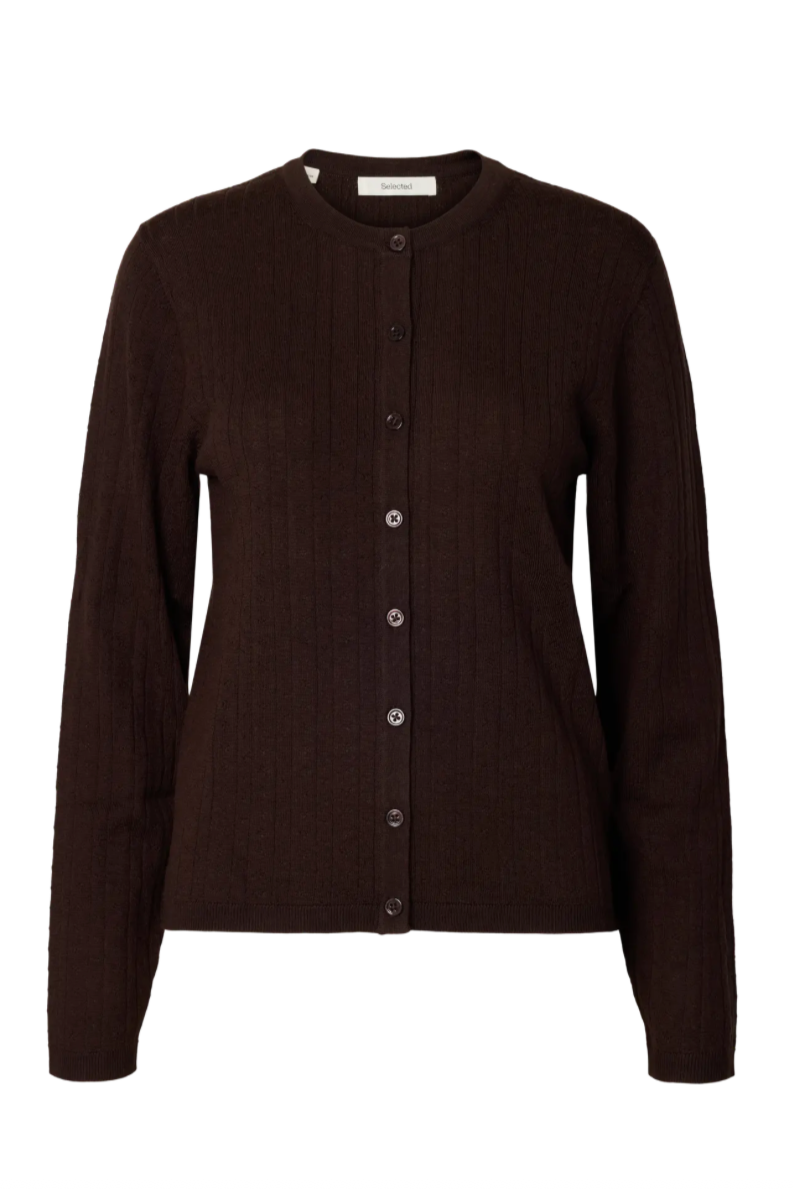 Selected Femme - Cardigan - Brun - Thea