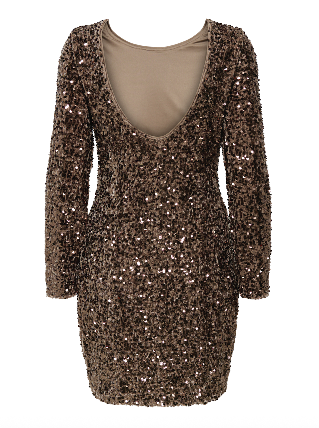 Only - Kjole - Palliet Brun - Confidence
