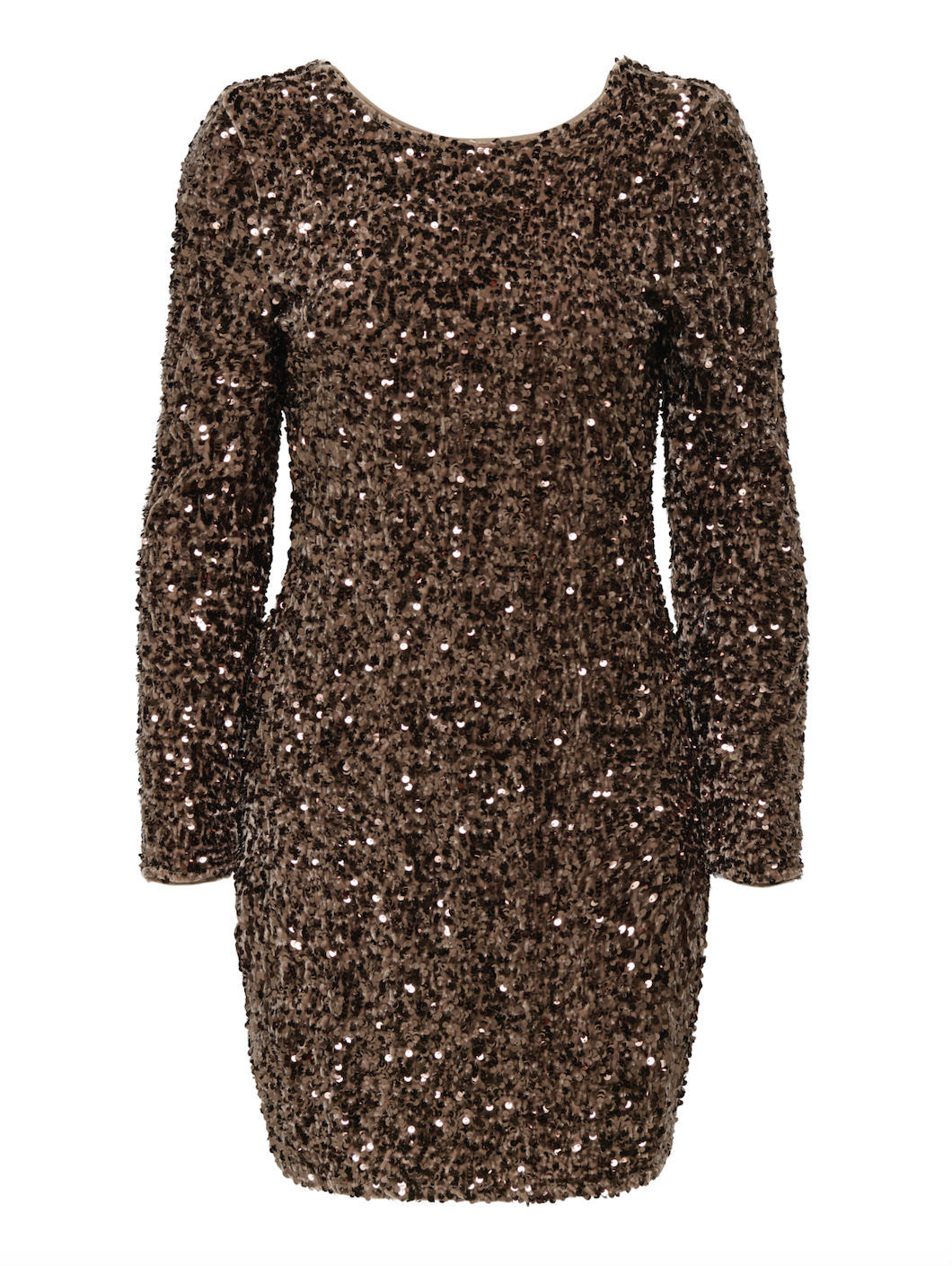 Only - Kjole - Palliet Brun - Confidence