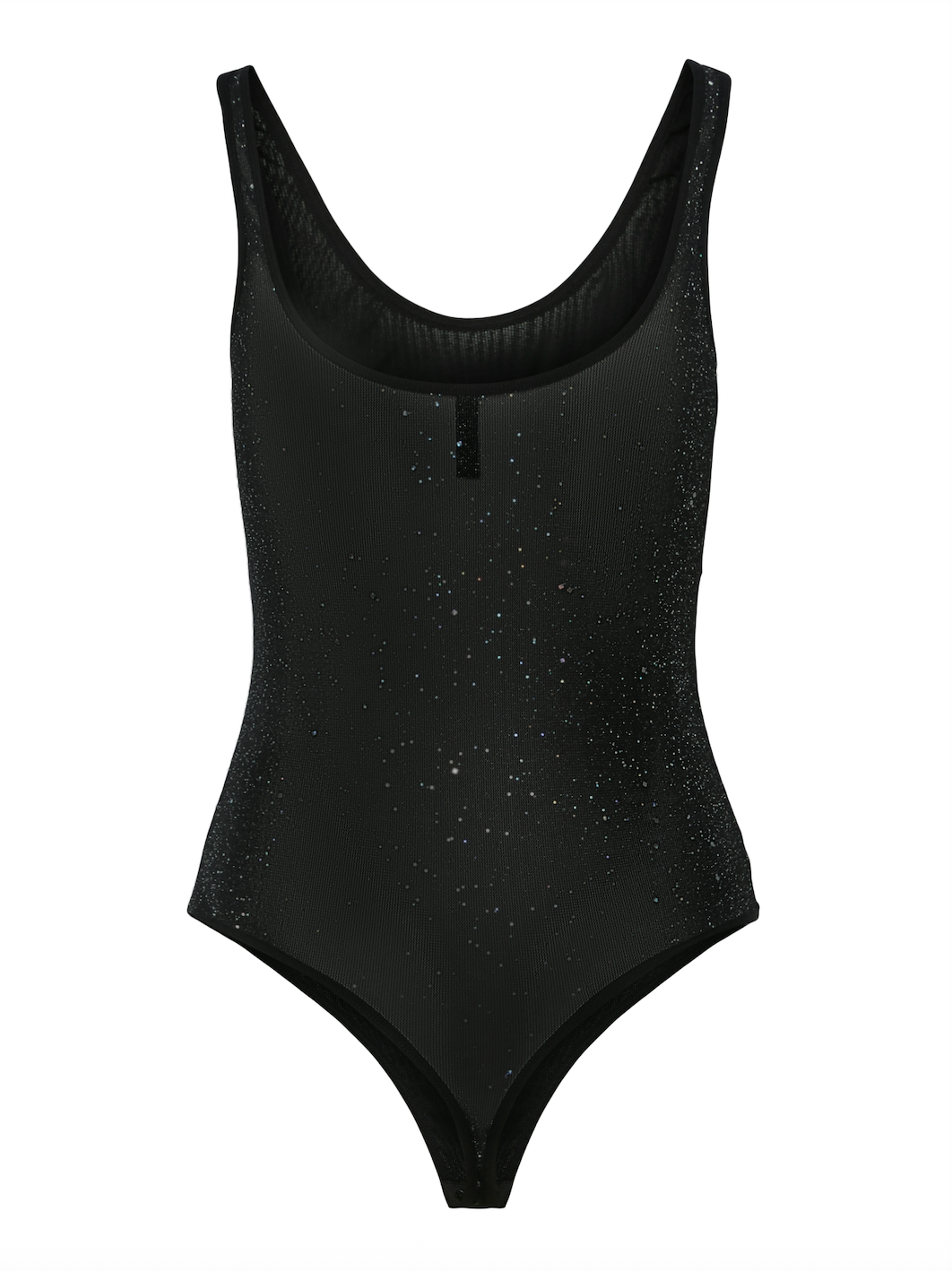 Pieces - Bodystocking - Black Glitter - Regina