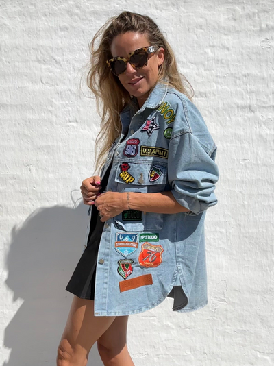Sassy Copenhagen - Jakke - Oversize Denim blue - Alba (PREORDER)
