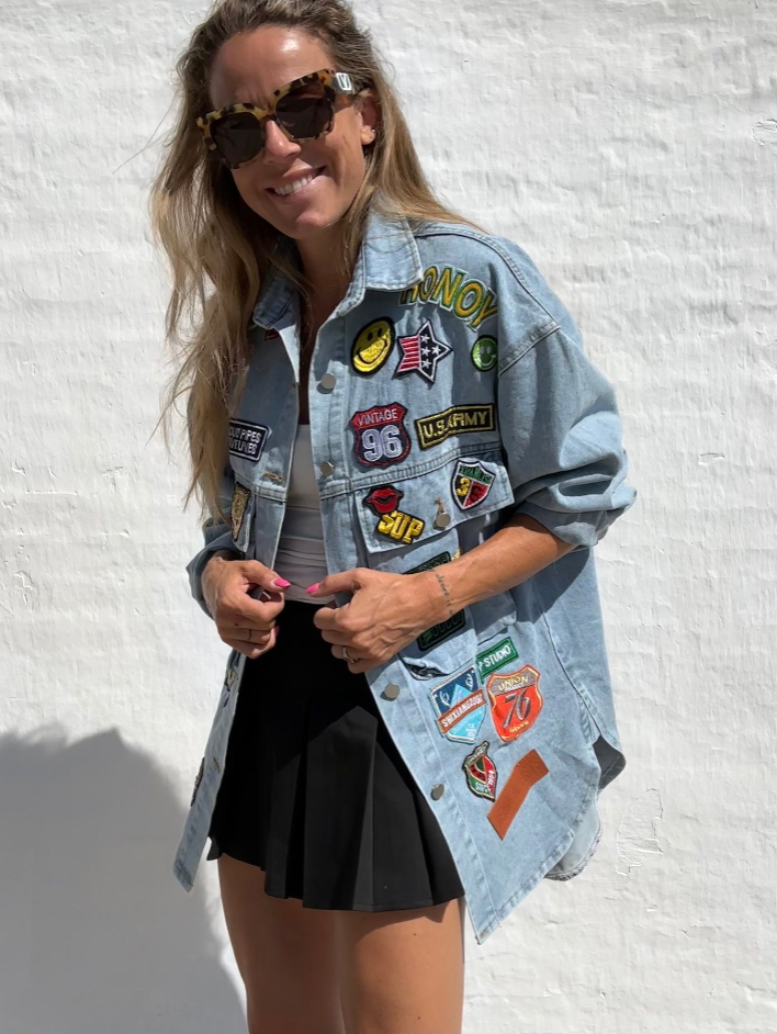 Sassy Copenhagen - Jakke - Oversize Denim blue - Alba (PREORDER)