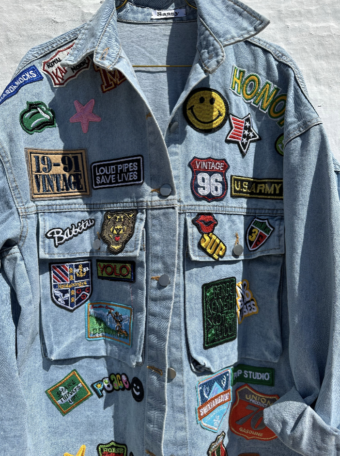 Sassy Copenhagen - Jakke - Oversize Denim blue - Alba (PREORDER)