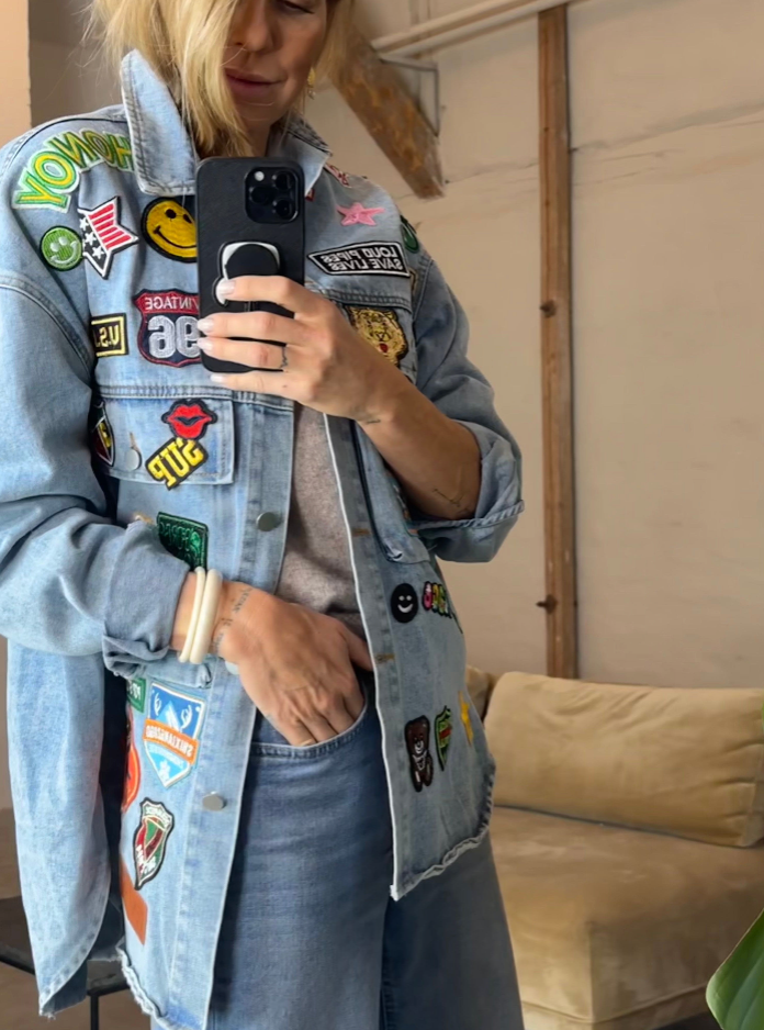 Sassy Copenhagen - Jakke - Oversize Denim blue - Alba (PREORDER)