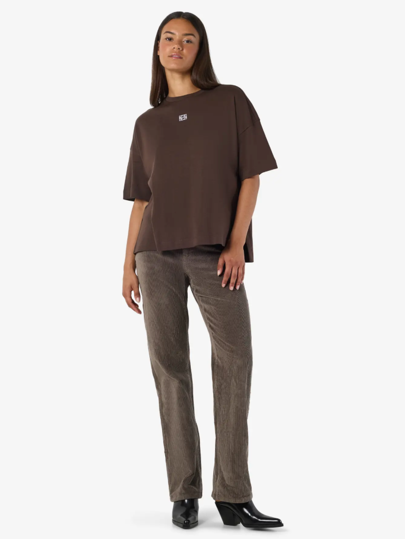 Noisy May - T-shirt - Brun - Kim S/S Slit