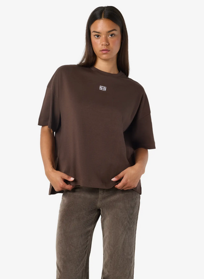 Noisy May - T-shirt - Brun - Kim S/S Slit