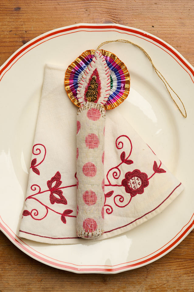 Sissel Edelbo - Christmas decoration/Ornament - Light Kantha Shimmer No.8