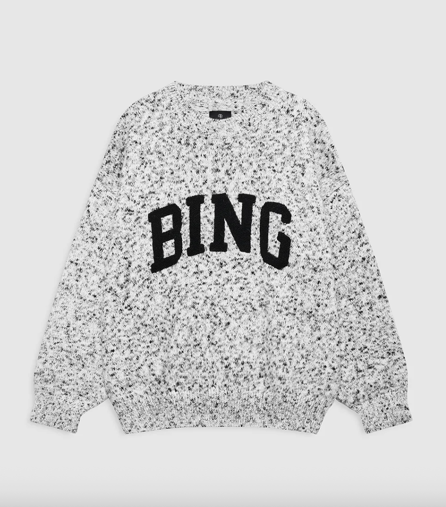 Anine Bing - Strik - Marled white - Sydney