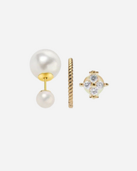 Andcopenhagen Jewelry Icon Collection - Earrings - 18 carat gold-plated 925 sterling silver - 4 pcs - 4-in-a-box