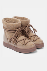 INUIKII - Winter boot - Felt wedge - Brown