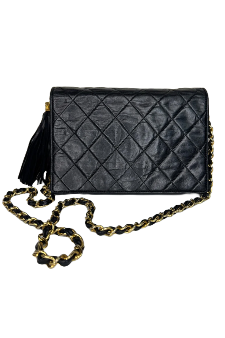 Chanel - Diamond Quilted Tassel flap bag - Secondhand