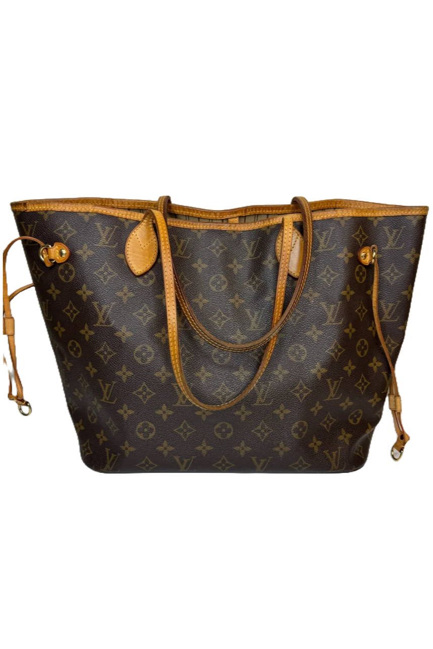 Louis Vuitton -  Monogram Neverfull MM - Brun/beige - Secondhand