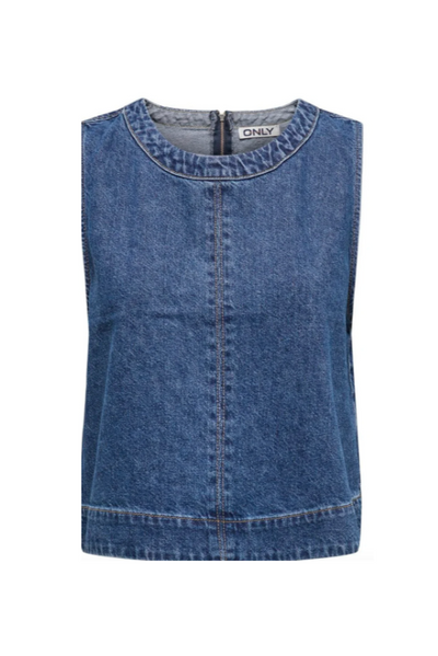 Denim top - Medium blue denim - Dorsi - Only