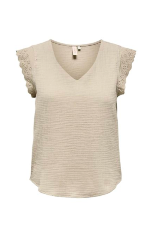 Cotton top - Beige - Thyra - Only