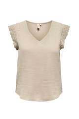 Cotton top - Beige - Thyra - Only