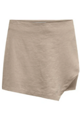 Skort - Beige hør - mist-caro - Only