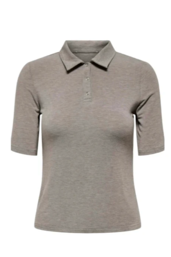 JDY - Polo shirt - Gray melange - Sanni 