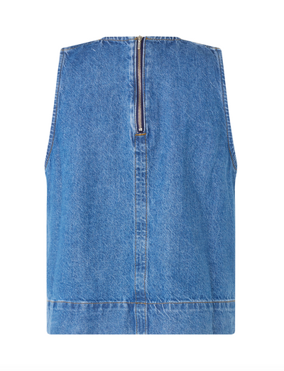 Denim Blue top - Rihne - Global Funk