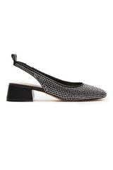 Steve Madden - Højhælet sandal - Black/Rhinestone - Smitten