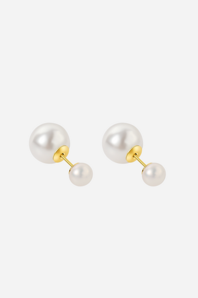 Andcopenhagen - Øreringe - 18 karat guldbelagt 925 sterlingsølv - Sophie small double pearl