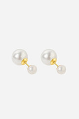 Andcopenhagen Jewelry - Øreringe - 18 karat guldbelagt 925 sterlingsølv - Sophie small double pearl