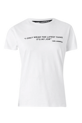 Karl Lagerfeld - Statement T-shirt - Hvid - Quote