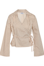 Noisy May - Skjorte - Birch W. Brown stripes - Mette