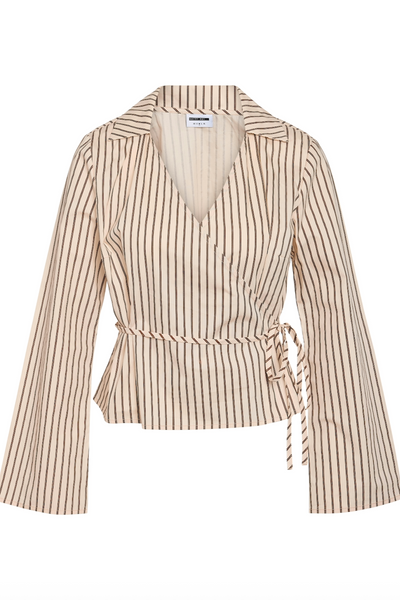 Noisy May - Skjorte - Birch W. Brown stripes - Mette