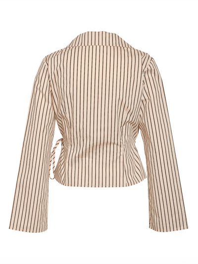 Noisy May - Skjorte - Birch W. Brown stripes - Mette