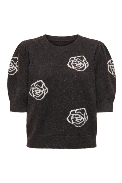 Only - Pullover strik - Black Coffee - Rica