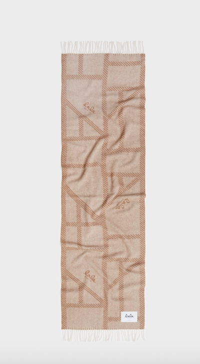 Lala Berlin - Halstørklæde - Wool - Brown/beige - Svea - sss