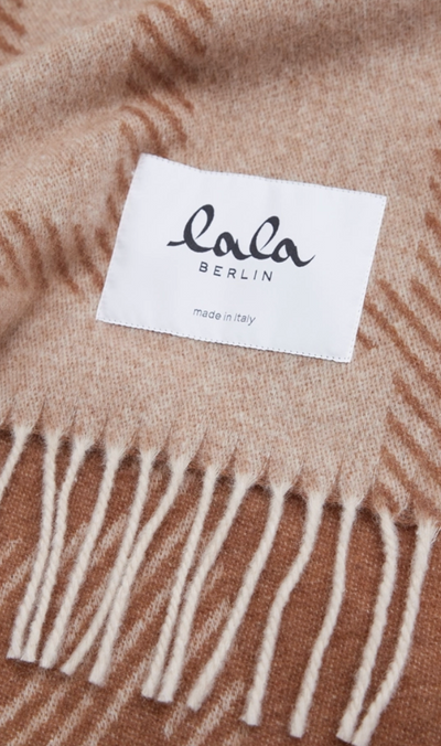 Lala Berlin - Halstørklæde - Wool - Brown/beige - Svea - sss