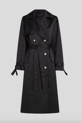 Karl Lagerfeld - Trenchcoat - Black - Fluid