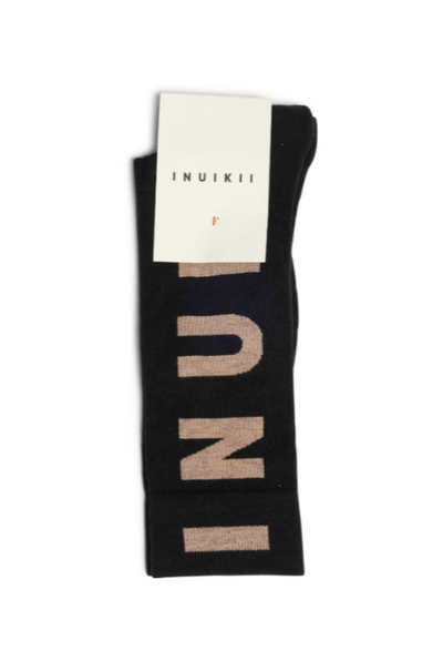 Inuikii - Sokker - Black/Beige - Jacquard - Stilkompagniet.dk
