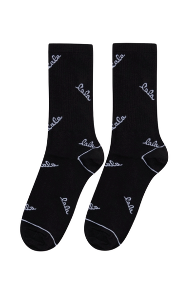 LALA BERLIN - Strømper - Black/White - Sanira Cotton Blend sss