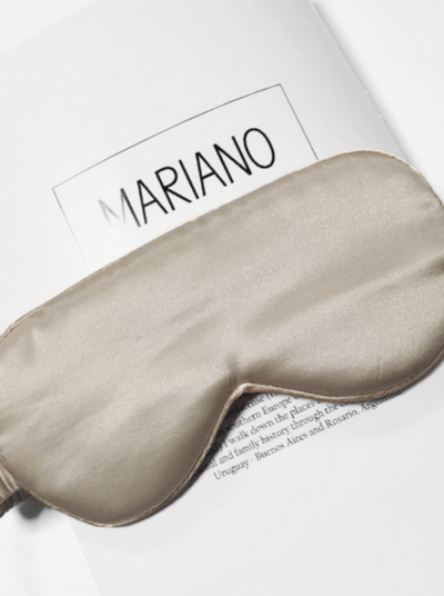 Andcopenhagen - 100% silk sleeping mask - Champagne