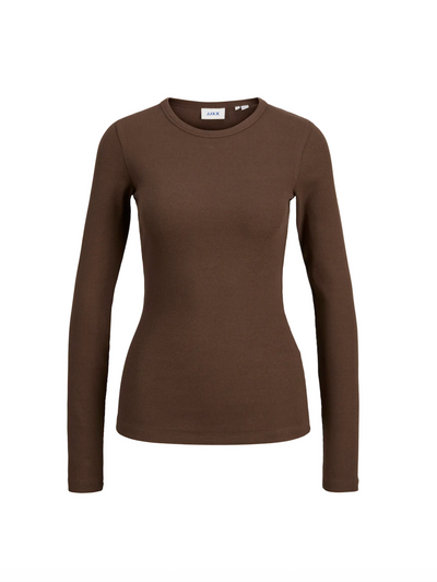 JJXX - Rib long sleeve t-shirt - Brown - Freya
