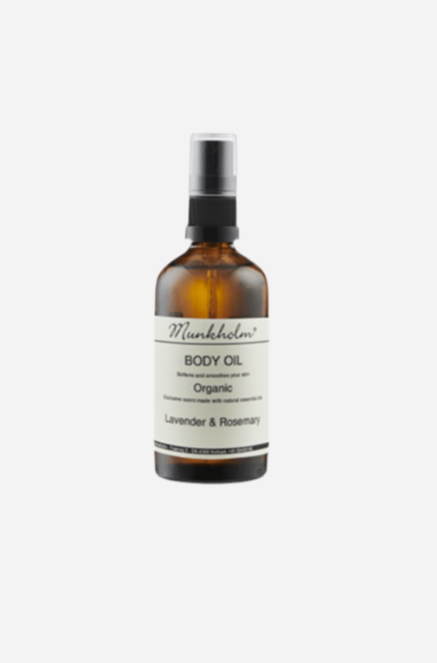 Organic bodyoil - Lavender & Rosemary - 100 ml - Munkholm sss - Stilkompagniet.dk