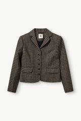 The Garment - Blazer - Brown/Black Check - Balmoral Mini Blazer