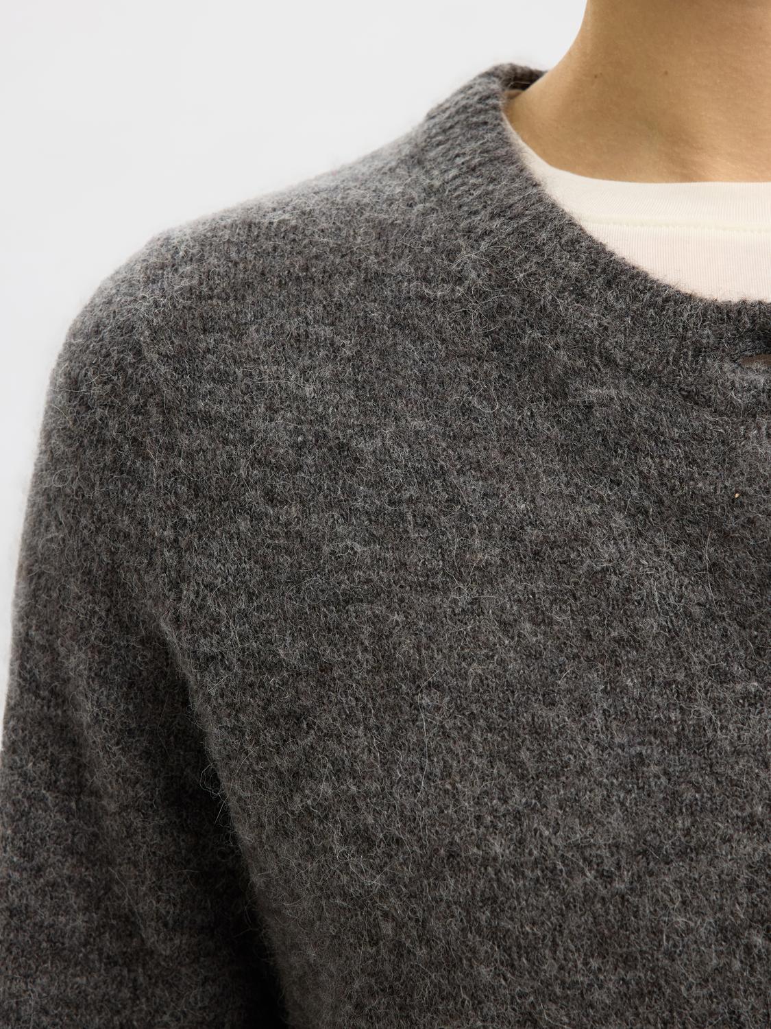 Selected Femme - Strik Cardigan - Grey Melange - Lulu