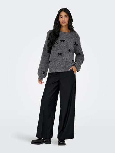 Only - Strik - Medium grey melange - Brunhilda Life