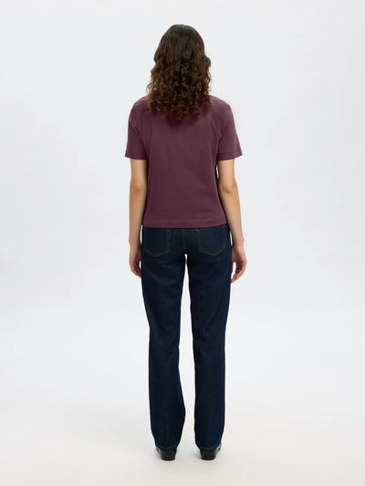 Selected Femme - T-shirt - Fig - Boxy Essential