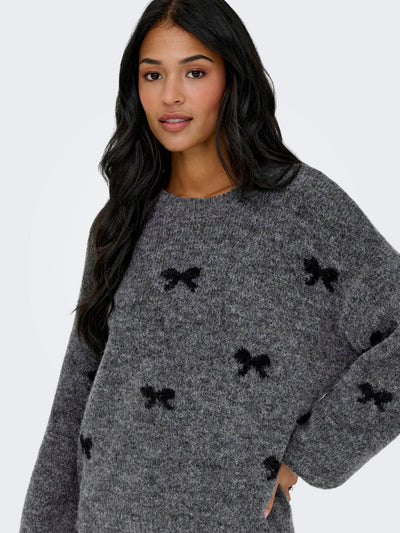 Only - Strik - Medium grey melange - Brunhilda Life