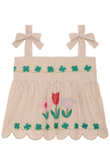 Sissel Edelbo - Top - Sand Stripes - Wenke