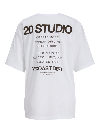 JJXX - T-shirt - Bright white - Millow Loose