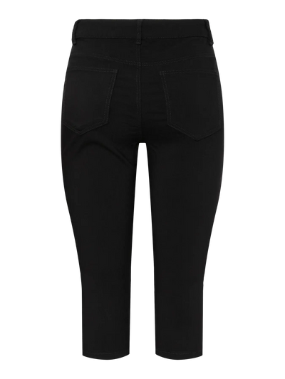 Pieces - Capri bukser - Sort - Skinwear