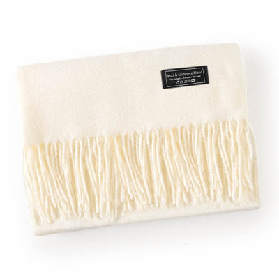 Andcopenhagen cashmeretørklæder Andcopenhagen - Cashmeretørklæde Off white - 70% cashmere tørklæde (BEMÆRK PREORDER)